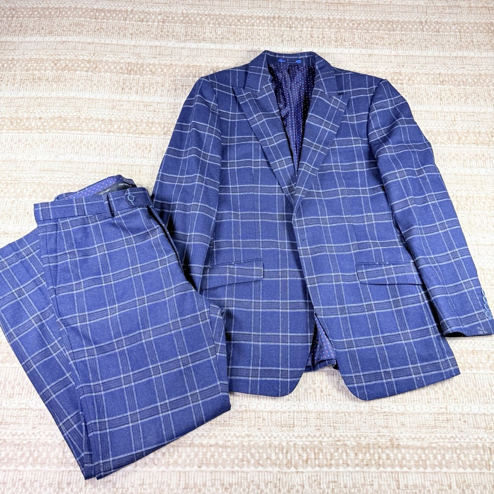 By Statement 2 Pieces Suit, Navy Blue